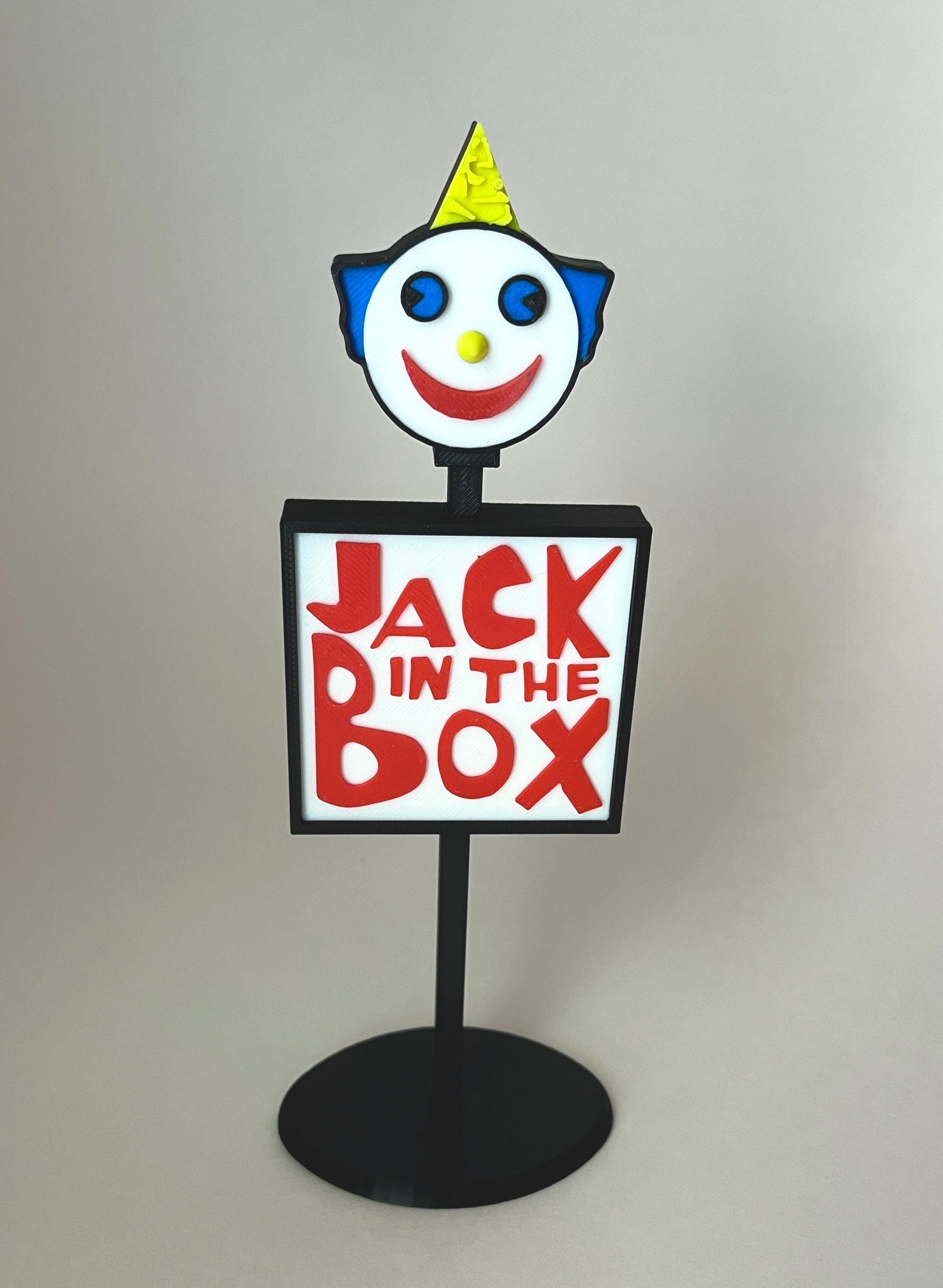 Jack in the Box Miniature Sign 8” Inches - Etsy