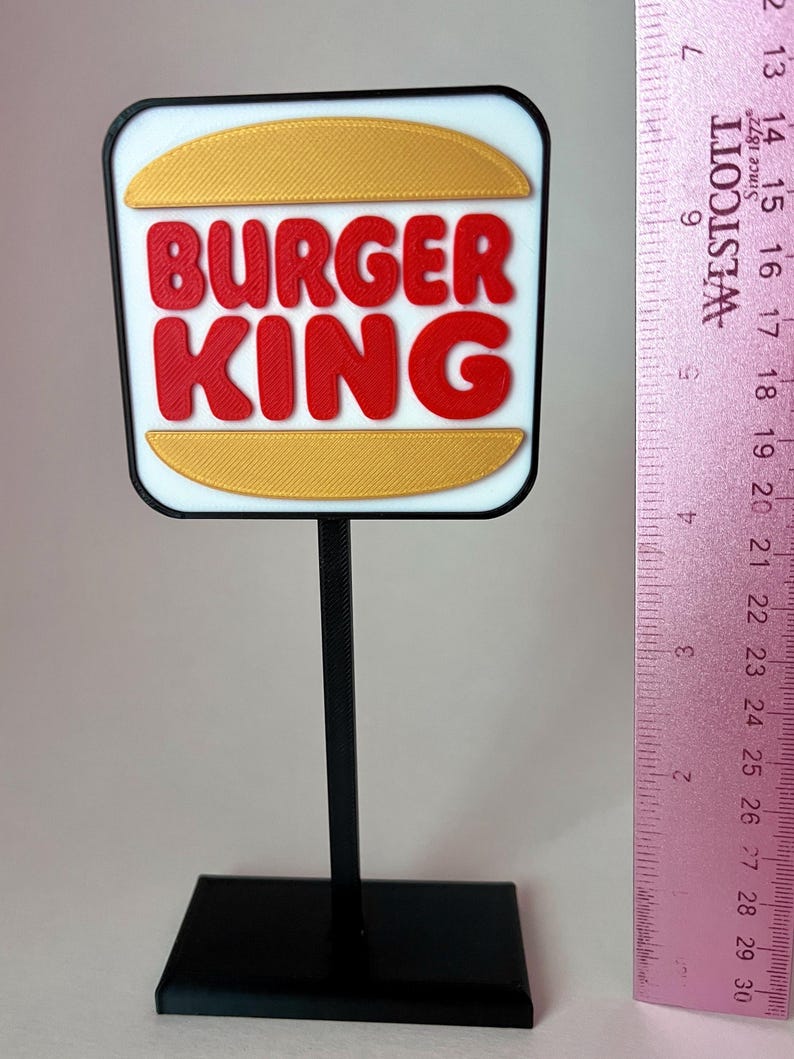 Burger King Miniature Sign 7” Inches - Etsy
