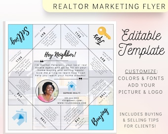 New Real Estate Flyer for Real Estate Agents | Editable Real Estate Template | Creative Real Estate Marketing | Unique Real Estate Branding