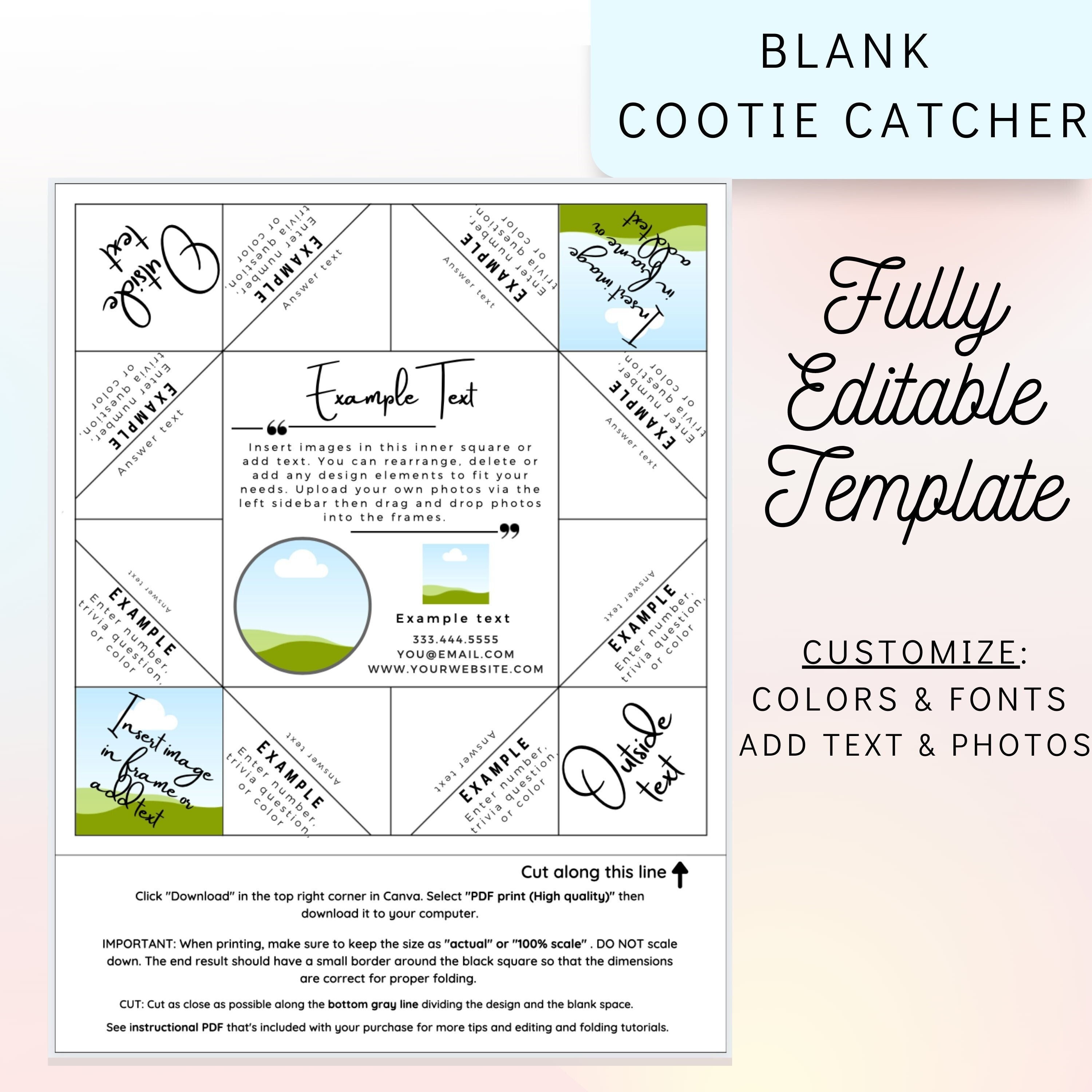 blank-cootie-catcher-template-editable-cootie-catcher-etsy