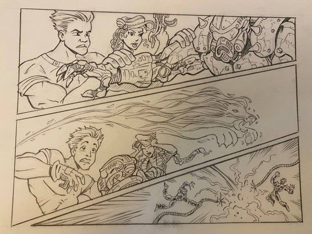 SHADOWBINDERS Original Comic Book Artwork by Thom kneon Pratt - Etsy