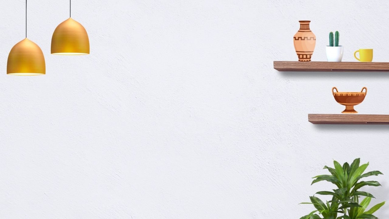 White Modern Interior Zoom Background Etsy