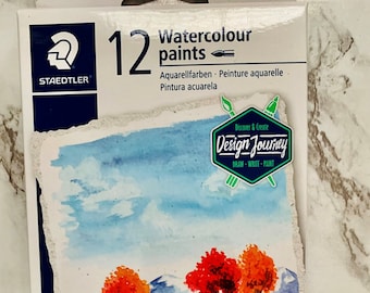 Staedtler Watercolor Paints Set, 12 Colors (0.4 fl oz)