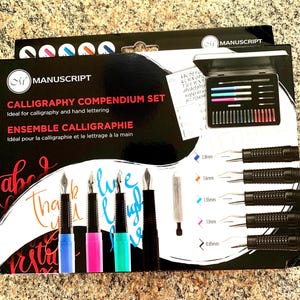 Ensemble complet de manuscrits de calligraphie ; Cadeau artistique ; Écriture à la main