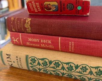 Biblioteca de clásicos juveniles de época: La pequeña huérfana Annie, Kim, Moby Dick, Cuentos de Tanglewood