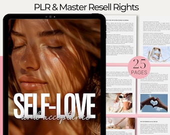 Self Love Journal: Confidence & Mindset Workbook PLR MRR (Digital Download)
