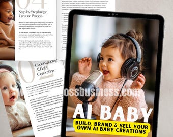 AI Baby Guide – Build Your Own Ai Baby Creations | Canva Template (PLR MRR Digital Product)