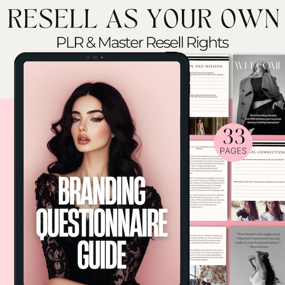 Branding Guide: Business Brand Planning Template (PLR & MRR)