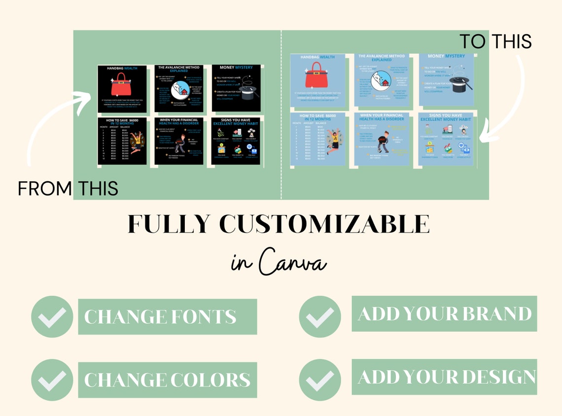 Social Media Infographic Templates Canva Editable Infographic Bundle ...