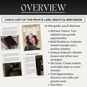 overcome setback ebook. life coach leS=D Magnet