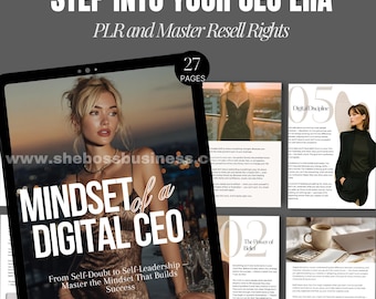 Mindset Guide for Female Entrepreneurs | PLR & MRR | Business Growth Book Canva Template
