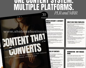 Instagramコンテンツテンプレート｜オーソリティ、ストーリー、プロモーション投稿を作成 Canva PLR + MRR