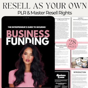 Business Funding Ebook Template Startup Financing Start a Business Funding Guide Master Resell Rights Securing Business Capital Guide PLR