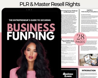 Ebook sur le financement d'une entreprise : guide du capital de démarrage avec MRR et DPP (Canva)