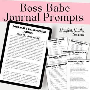 Journal Prompts for Women Self Reflection Prompts Printable Law Affirmation Prompts Boss Babe Journal Entrepreneur Mindset Journal Prompts