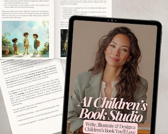How To Write a Children's Book: 44-Page PLR + MRR Guide with 30-Day Creation Plan (Canva Access)