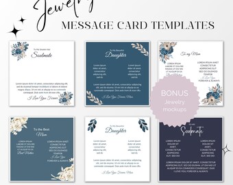 ShineOn Message Cards Template Jewelry Message Cards Gearbubble Design Canva Ownprint Message Card Templates Awkward Styles Designs
