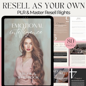 Emotional Intellectual Canva Ebook Life Coach Lead Magnet Workbook Master Resell Rights Emotional Intelligence for Personal Development