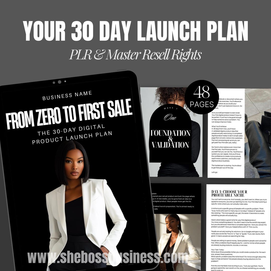 Business Growth Guide Melanated Digital Product Launch Plan Melanated ...