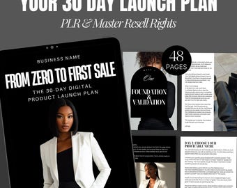 Business Growth Guide Melanated Digital Product Launch Plan Melanated Digital Product Canva Ebook PLR MRR