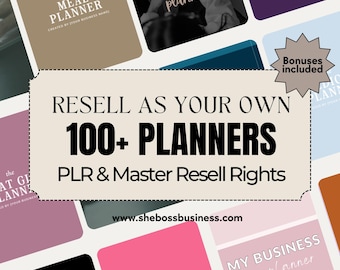 PLR Planner Bundle: 100+ Editable Canva Templates, PLR & Master Resell Rights
