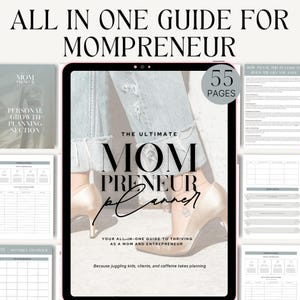 Planificador imprimible para mamás Rutina diaria para mamás Planificador de negocios para mujeres Planificador de establecimiento de metas Diario imprimible Planificador para mamás Descarga digital