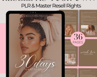 30-Day Self-Care Ebook: Personal Growth & Mindfulness Guide (PLR Master Resell Rights)