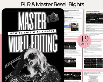 CapCut Video Editing Guide: Canva Template, PLR & MRR