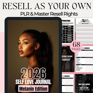 Melanin Self Love Journal: 68-Page Personal Development Planner (PLR MRR)