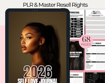 Self Love Journal with Master Resell Rights Self Love Journal Ideas Melanin Planner Personal Development Self Love Journal For Black Girls