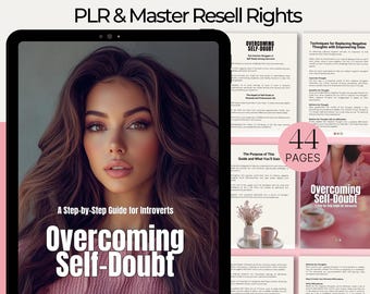 Self-Doubt Ebook for Introverts: Confidence Guide, PLR & Master Resell