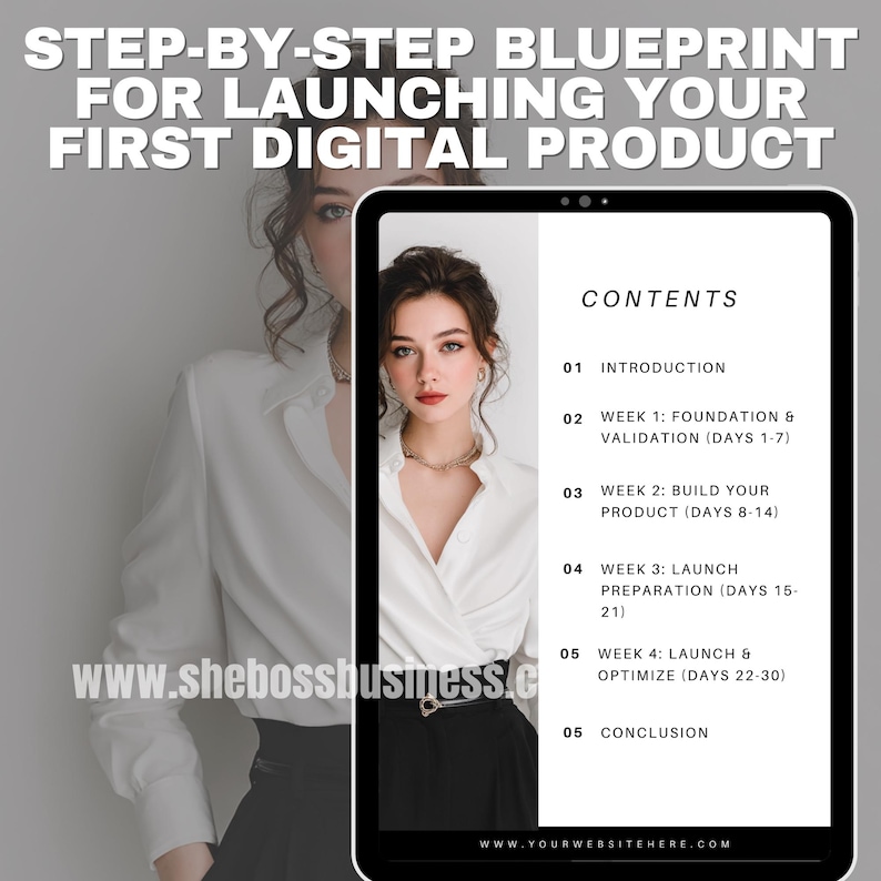 Business Growth Guide Digital Product Launch Plan Canva Ebook PLR MRR ...