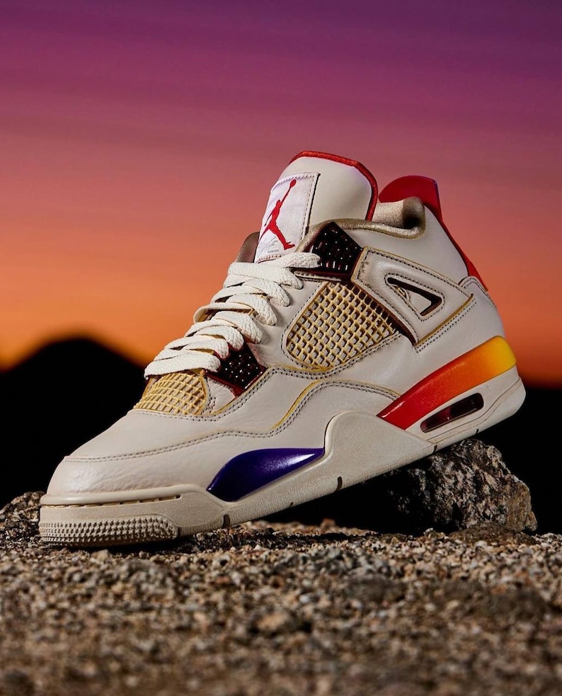 Jordan 4 X J Balvin Medellín Sunset Etsy