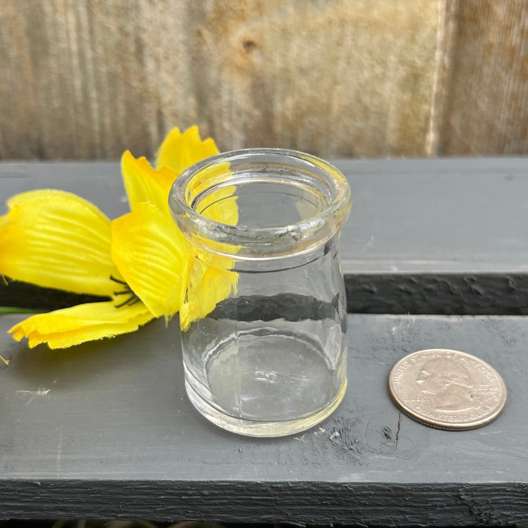 Antique Glass Coffee Creamer Bottle Individual Restaurant Etsy