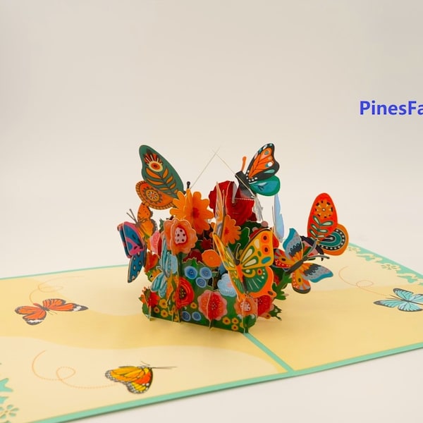 3D Pop-Up Butterfly Greeting Card: Special Occasion Card