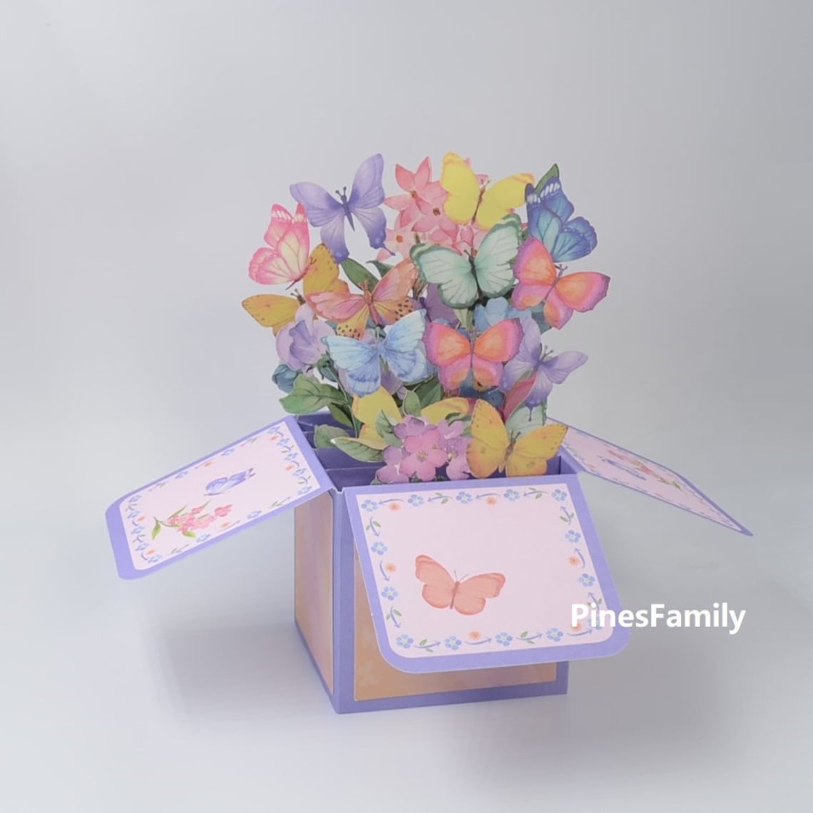 3D Butterfly Pop up Flower Card for Mom – Colorful Bouquet Gift ...