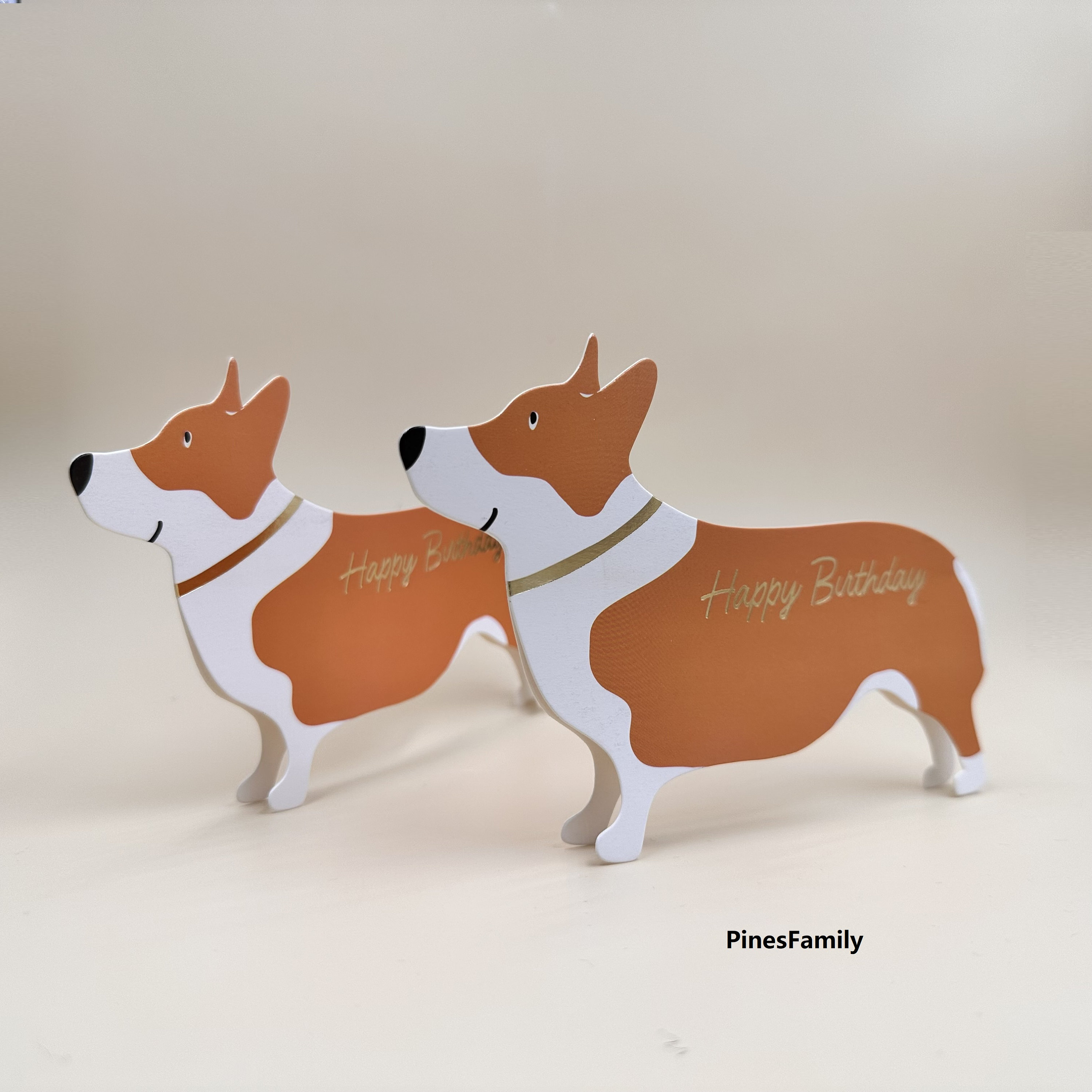 T4s Lustige Corgi Pop-Up Karte - Kreative 3D-Grußkarte Für Hundefreunde