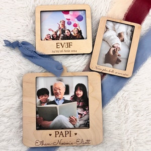 Cadre avec photo polaroïd personnalisé pour les fêtes des  grands mères, grands pères, cadeau anniversaire, cadeau marraine/parrain, evjf