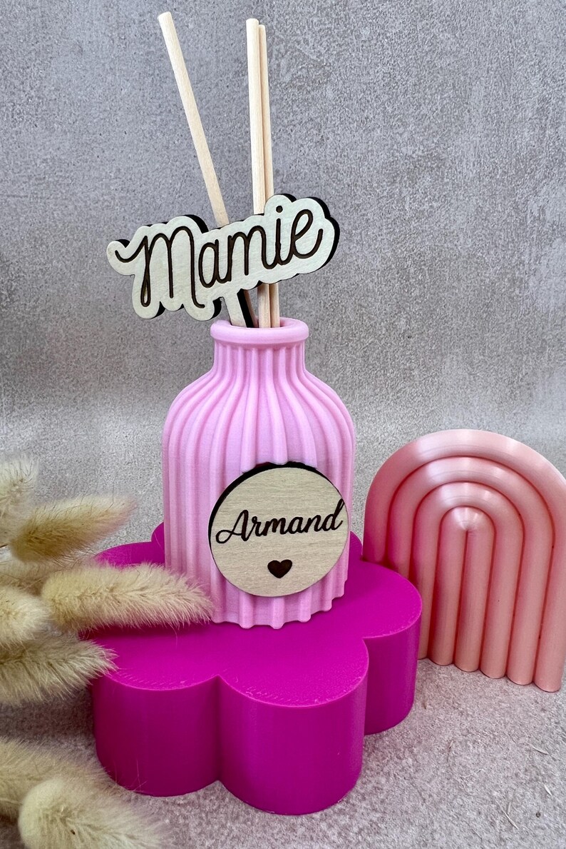 Personalized essential oil diffuser – Gift for mom, grandma, aunt, godmother – Mother's Day – Engraved vase – Gift idea for women image 7