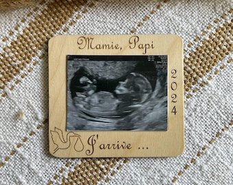 Cadre Photo personnalisé annonce grossesse, cadeau naissance, mini nous