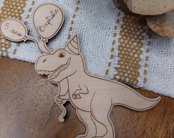 Customizable Dinosaur Cake Topper