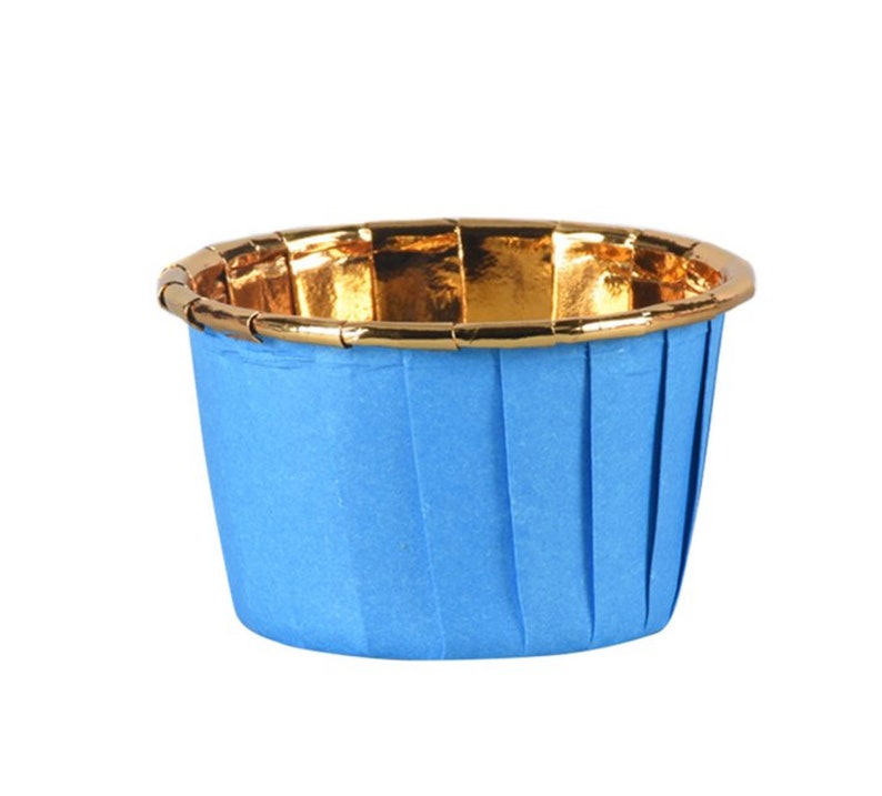GOLD LINED Foil Baking Cups 50 Pcs Etsy