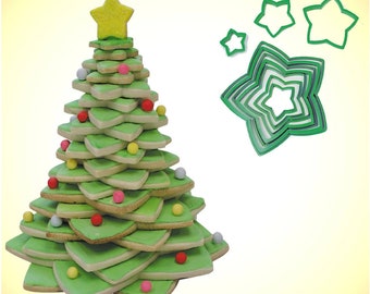 CHRISTMAS TREE/STAR Cookie Cutter Set (10 Pcs)