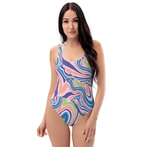 Women&#39;s One-Piece Swimsuit, Unique Flattering Swimwear, Summer Fashion Bodysuit, One Piece Swimwear, Elegant Swimsuit, Gift for Her