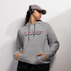 La La La Love Hoodie, Trendy Sweatshirt for Women, Cute Minimalist Hoodies, Premium Pullover Hoodie, Stylish Hooded Sweatshirt, Gift for Her