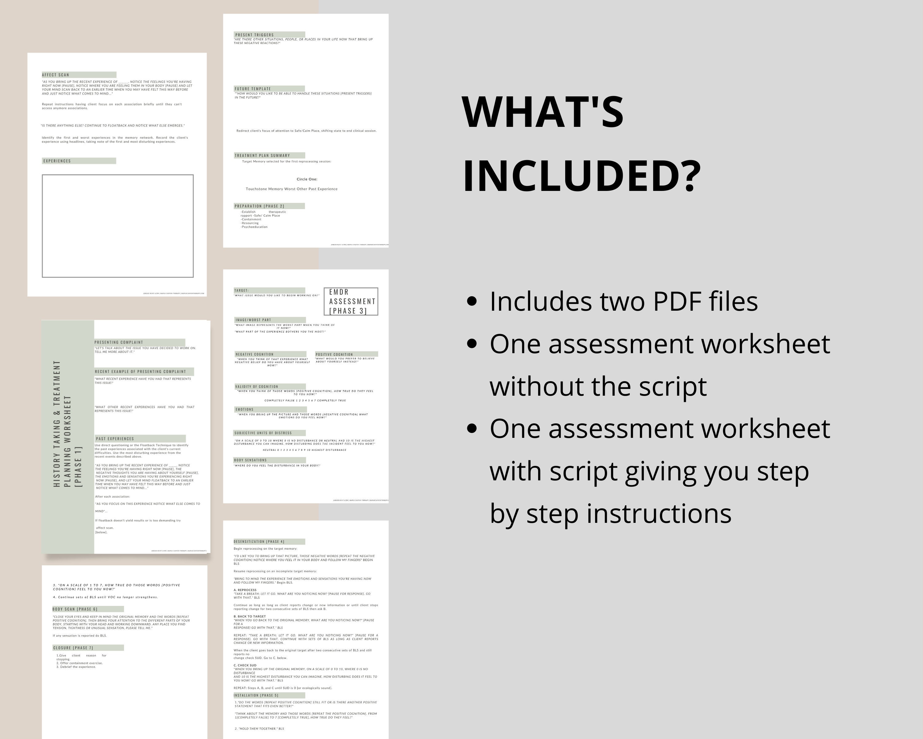 EMDR Worksheets for EMDR Therapy Therapy Worksheets Emdr Therapy Emdr