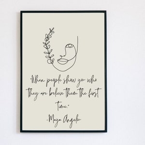Maya Angelou Quote | Therapy Print | Psychology Art | Therapy Office Decor | Therapy Office Hanging | Counseling Office |