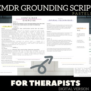 EMDR Scripts for Therapists | Therapy worksheets | EMDR Therapy | Grounding Exercises | EMDR Therapy | Anxiety Relief | Therapy Handout