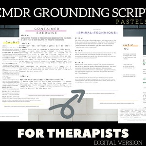 EMDR Scripts for Therapists | Therapy worksheets | EMDR Therapy | Grounding Exercises | EMDR Therapy | Anxiety Relief | Therapy Handout