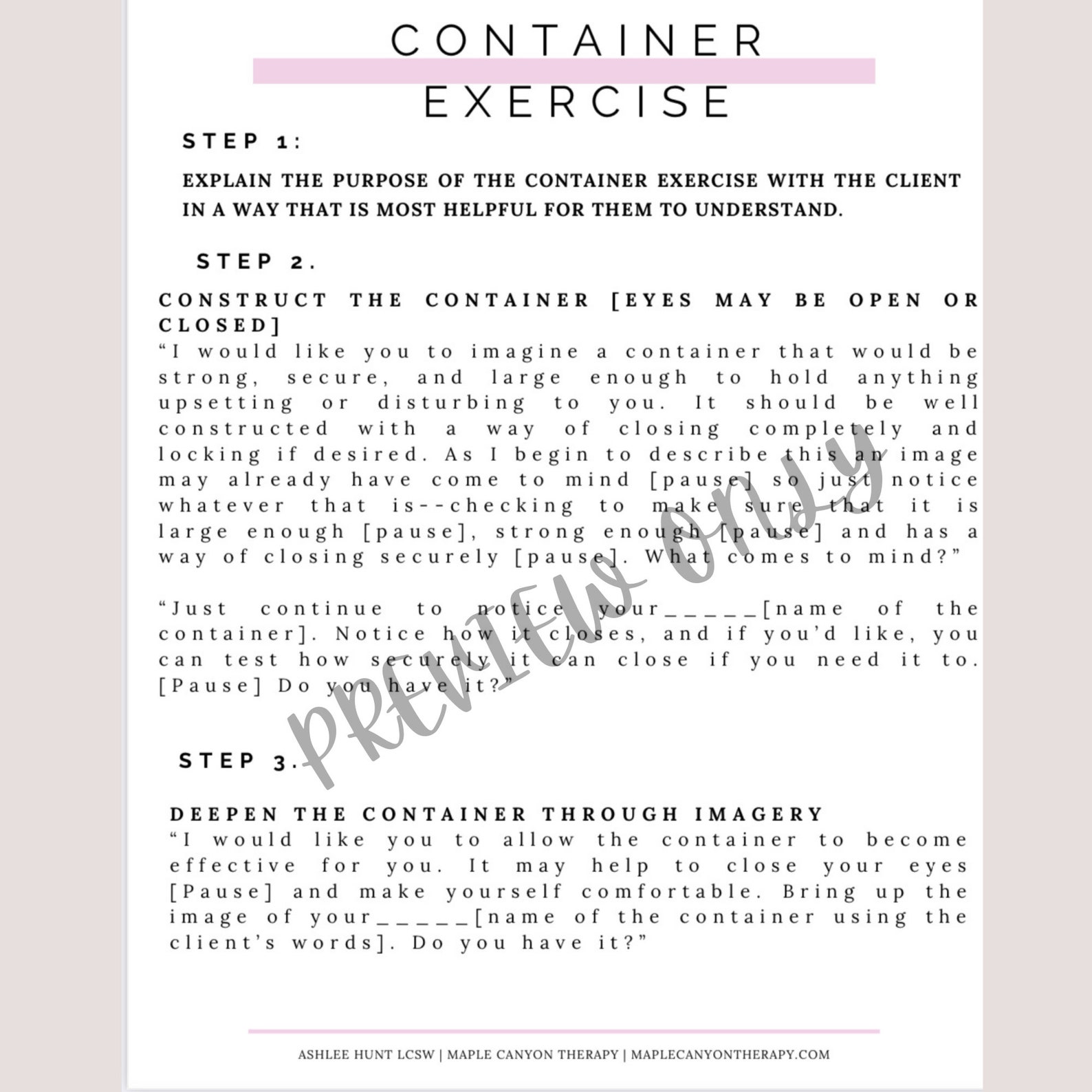 emdr scripts for therapists therapy worksheets emdr etsy